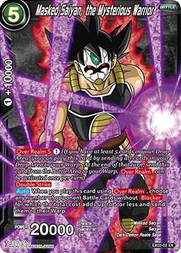 Masked Saiyan, the Mysterious Warrior (Foil) EX02-02 card from Expansion Deck Box Set 02: Dark Demon's Villains