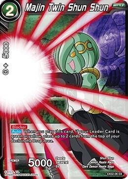 Majin Twin Shun Shun (Foil) EX02-06 card from Expansion Deck Box Set 02: Dark Demon's Villains