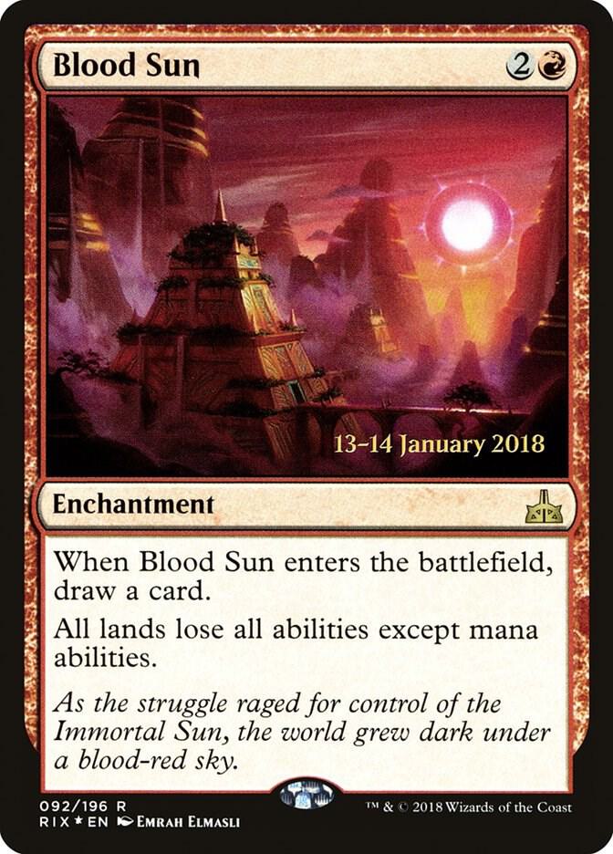 Blood Sun 92 card from Prerelease Cards