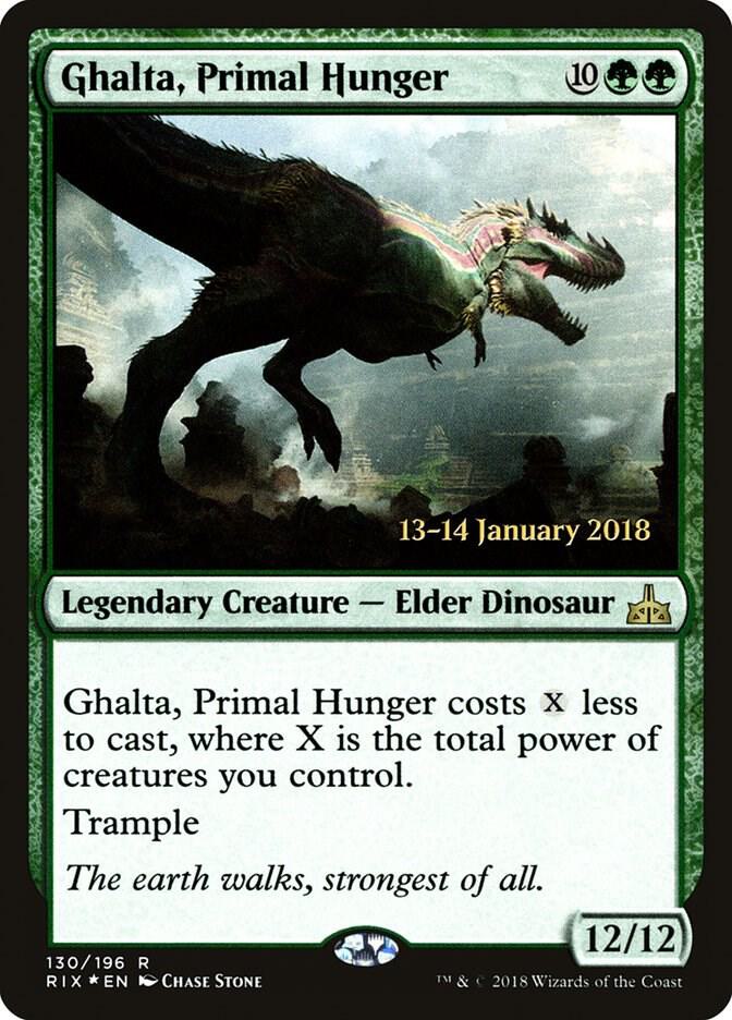 Ghalta, Primal Hunger (RIX) 130 card from Prerelease Cards