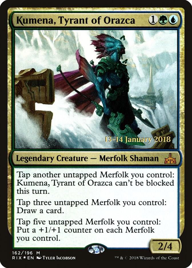 Kumena, Tyrant of Orazca 162 card from Prerelease Cards