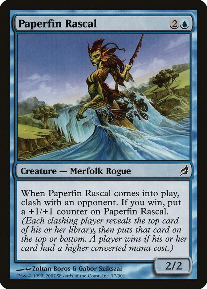 Paperfin Rascal 77 card from Lorwyn