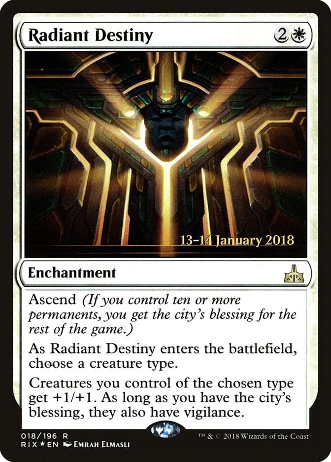 Radiant Destiny 18 card from Prerelease Cards
