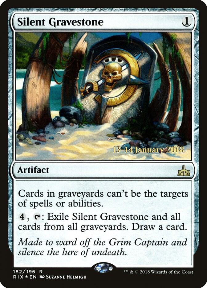 Silent Gravestone 182 card from Prerelease Cards