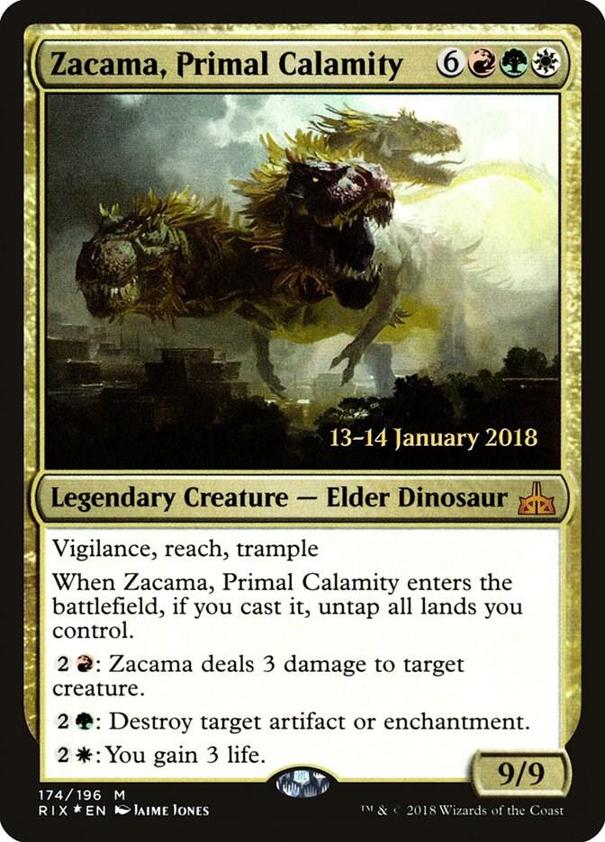 Zacama, Primal Calamity 174 card from Prerelease Cards