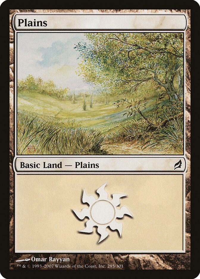 Plains 285 card from Lorwyn