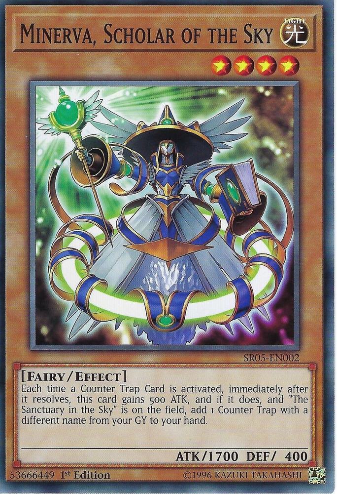 Minerva, Scholar of the Sky SR05-EN002 card from Structure Deck: Wave of Light