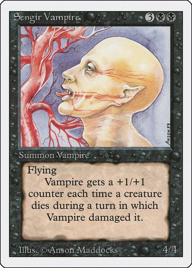 Sengir Vampire card from Revised Edition