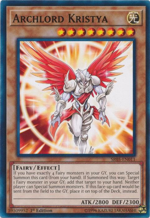 Archlord Kristya SR05-EN011 card from Structure Deck: Wave of Light