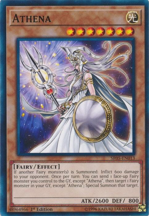 Athena SR05-EN013 card from Structure Deck: Wave of Light