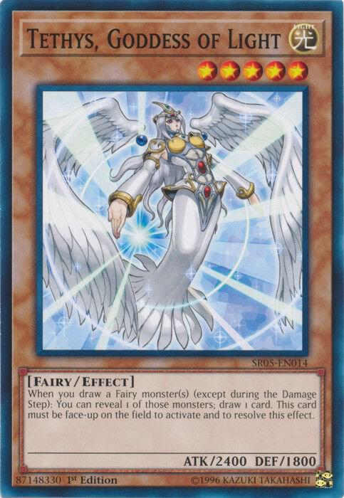 Tethys, Goddess of Light SR05-EN014 card from Structure Deck: Wave of Light