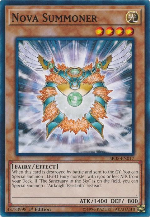 Nova Summoner SR05-EN017 card from Structure Deck: Wave of Light
