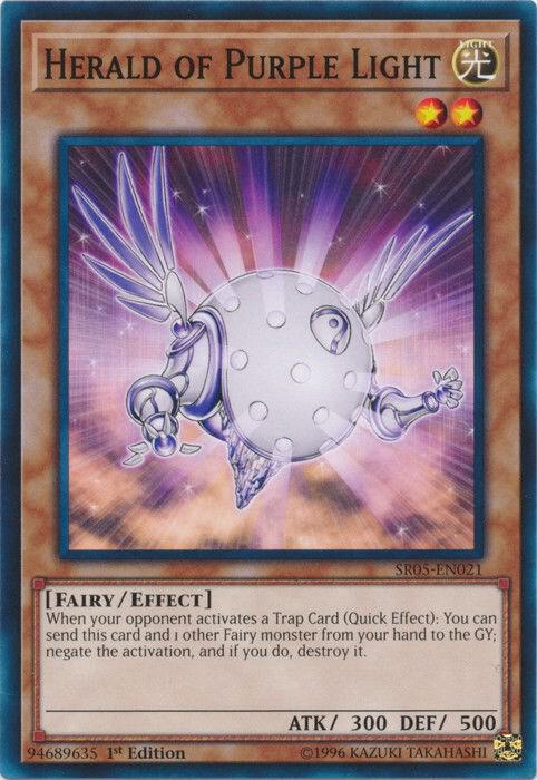 Herald of Purple Light SR05-EN021 card from Structure Deck: Wave of Light