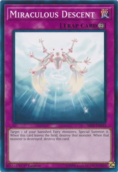 Miraculous Descent SR05-EN033 card from Structure Deck: Wave of Light