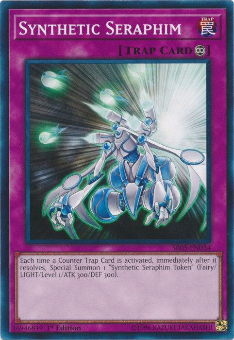 Synthetic Seraphim SR05-EN034 card from Structure Deck: Wave of Light
