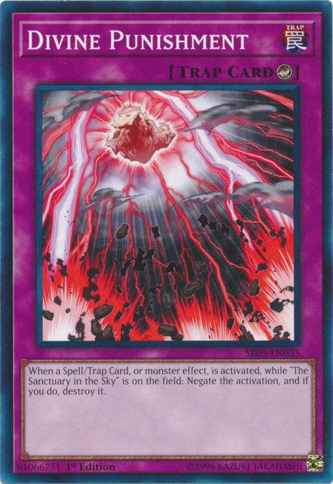 Divine Punishment SR05-EN035 card from Structure Deck: Wave of Light
