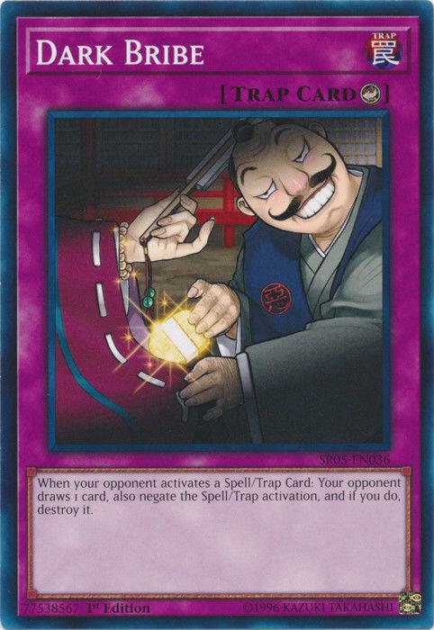 Dark Bribe SR05-EN036 card from Structure Deck: Wave of Light