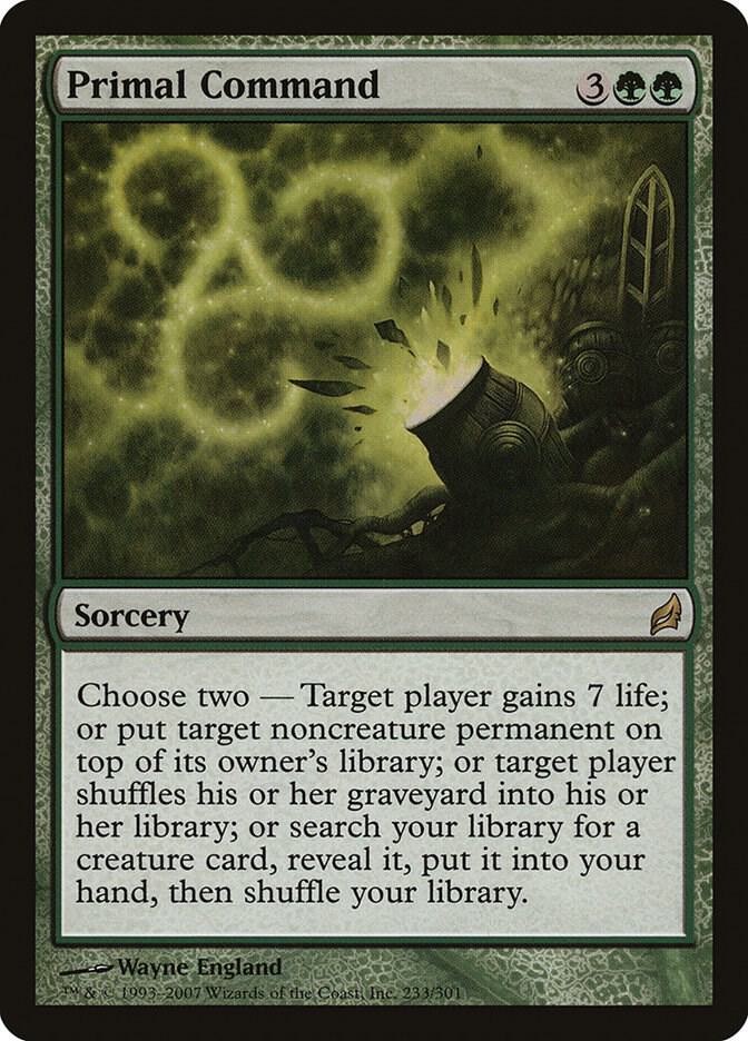 Primal Command 233 card from Lorwyn