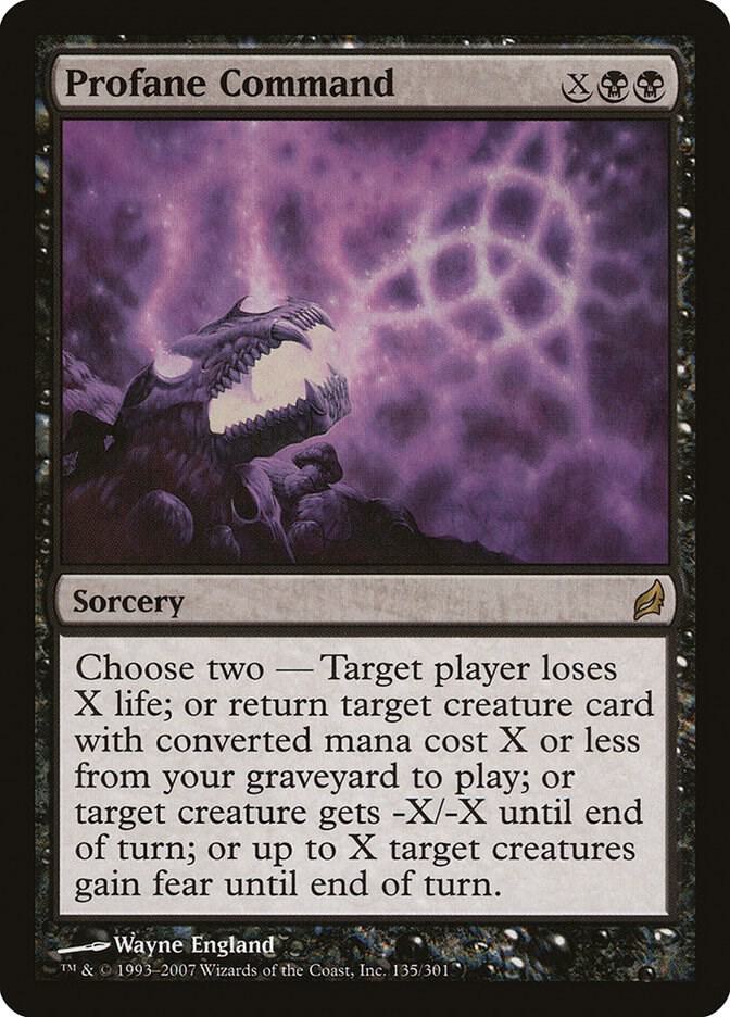 Profane Command 135 card from Lorwyn