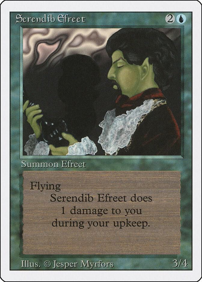 Serendib Efreet card from Revised Edition