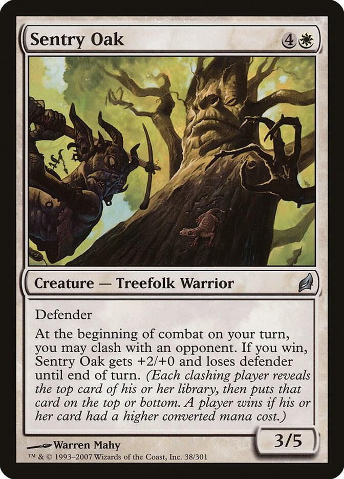 Sentry Oak 38 card from Lorwyn