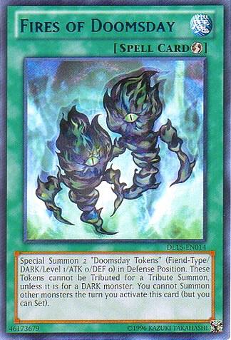 Fires of Doomsday (Blue) DL15-EN014 card from Duelist League Promo