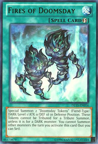 Fires of Doomsday (Green) DL15-EN014 card from Duelist League Promo