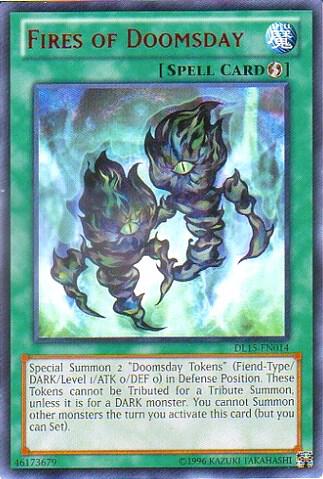 Fires of Doomsday (Red) DL15-EN014 card from Duelist League Promo