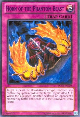 Horn of the Phantom Beast (Purple) DL15-EN020 card from Duelist League Promo