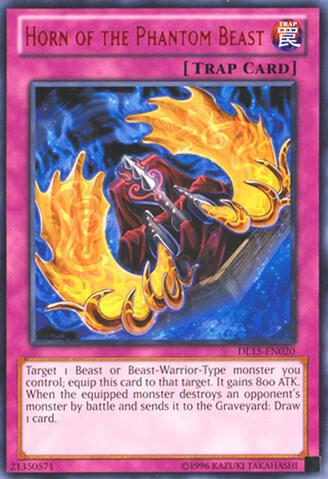 Horn of the Phantom Beast (Red) DL15-EN020 card from Duelist League Promo
