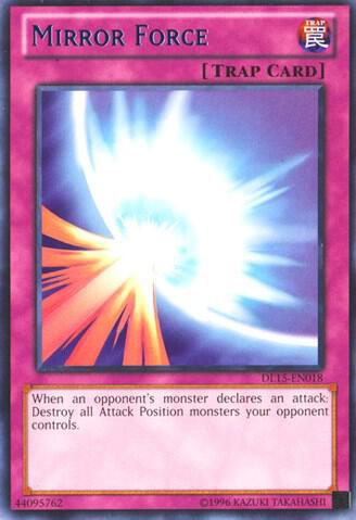 Mirror Force (Blue) DL15-EN018 card from Duelist League Promo