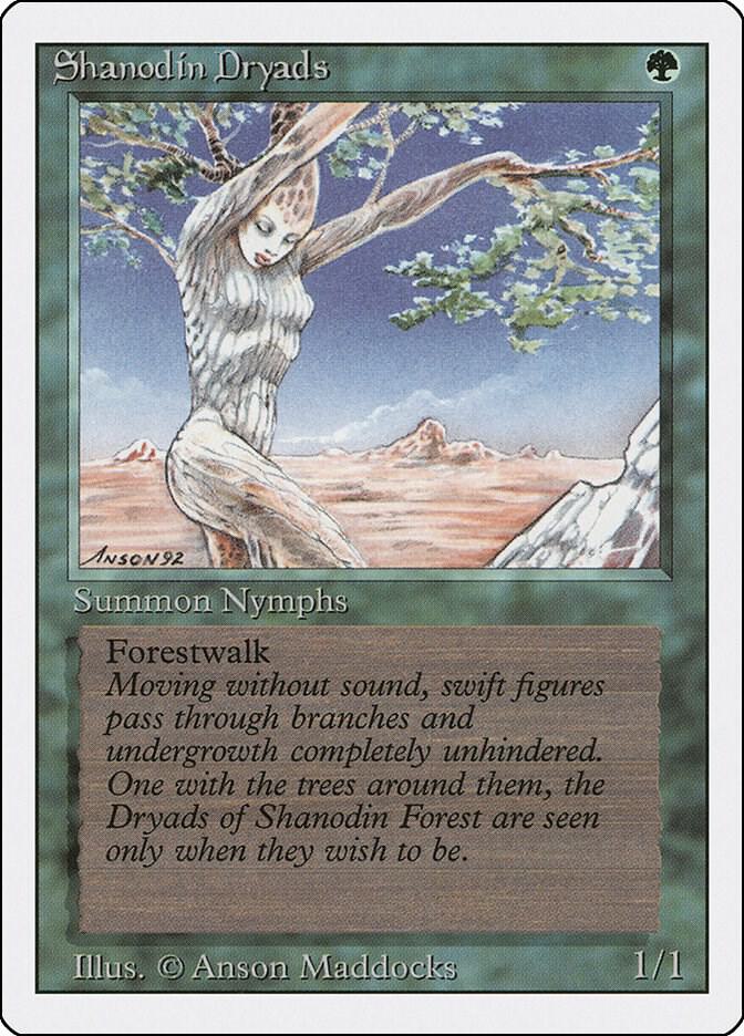 Shanodin Dryads card from Revised Edition
