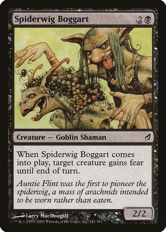 Spiderwig Boggart 141 card from Lorwyn