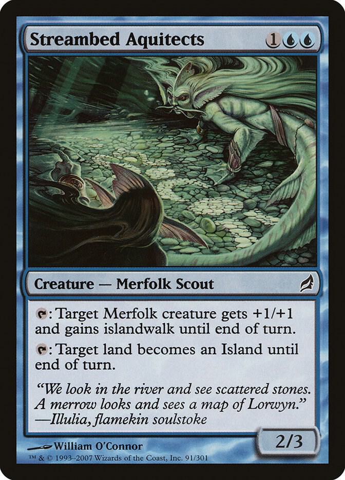 Streambed Aquitects 91 card from Lorwyn