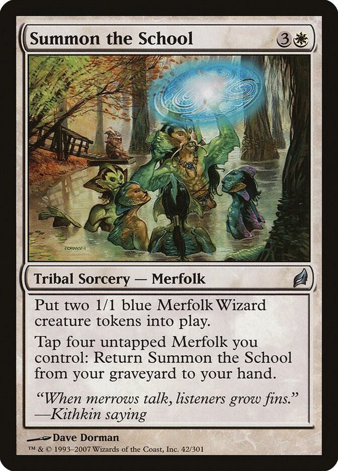 Summon the School 42 card from Lorwyn