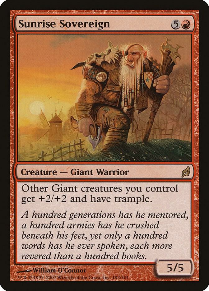 Sunrise Sovereign 192 card from Lorwyn