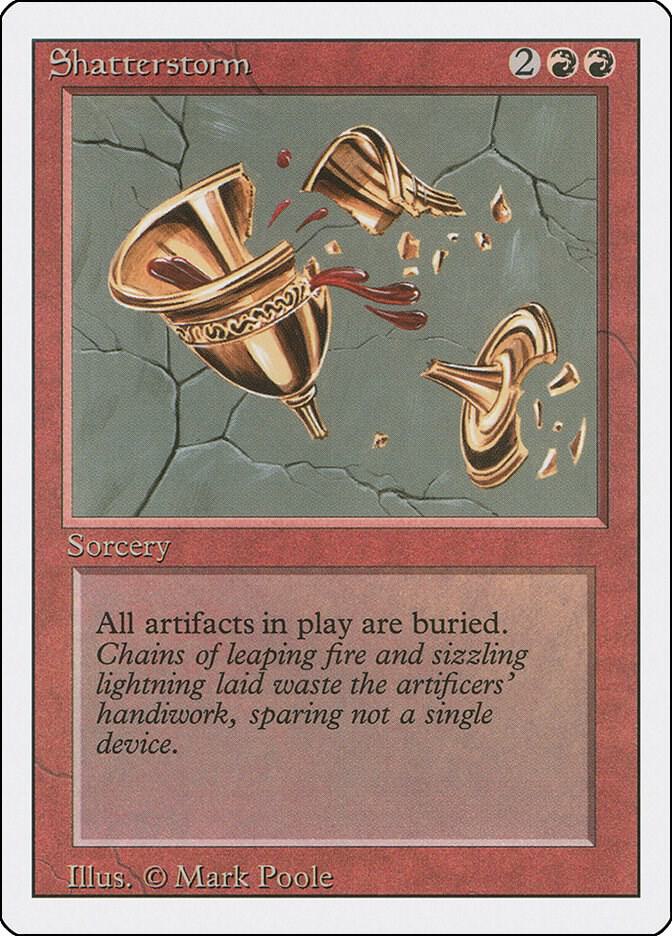 Shatterstorm card from Revised Edition