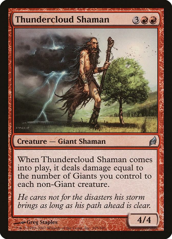 Thundercloud Shaman 195 card from Lorwyn