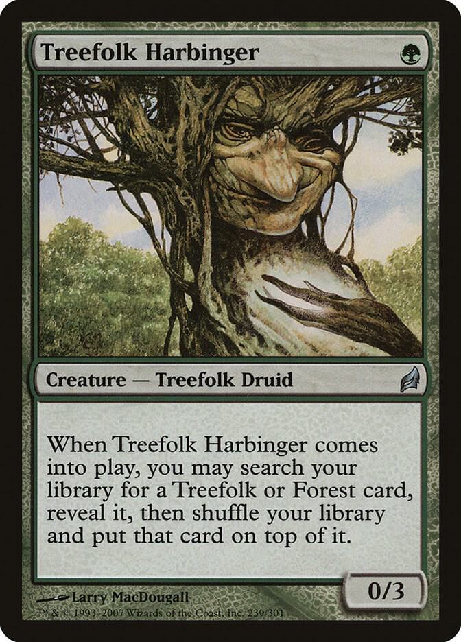 Treefolk Harbinger 239 card from Lorwyn