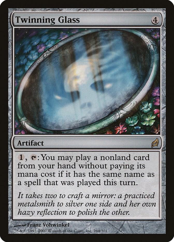 Twinning Glass 264 card from Lorwyn