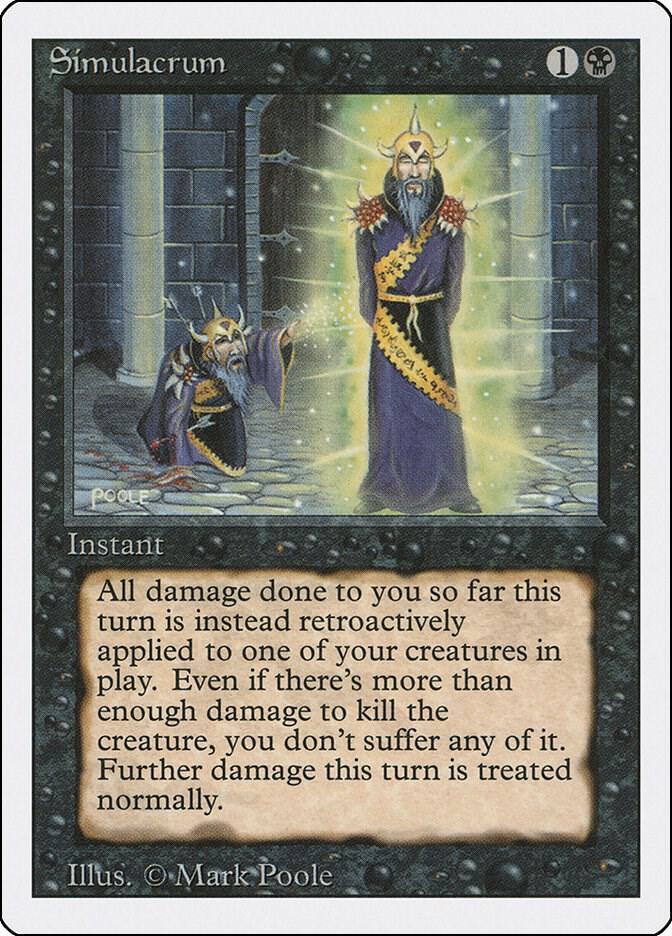 Simulacrum card from Revised Edition