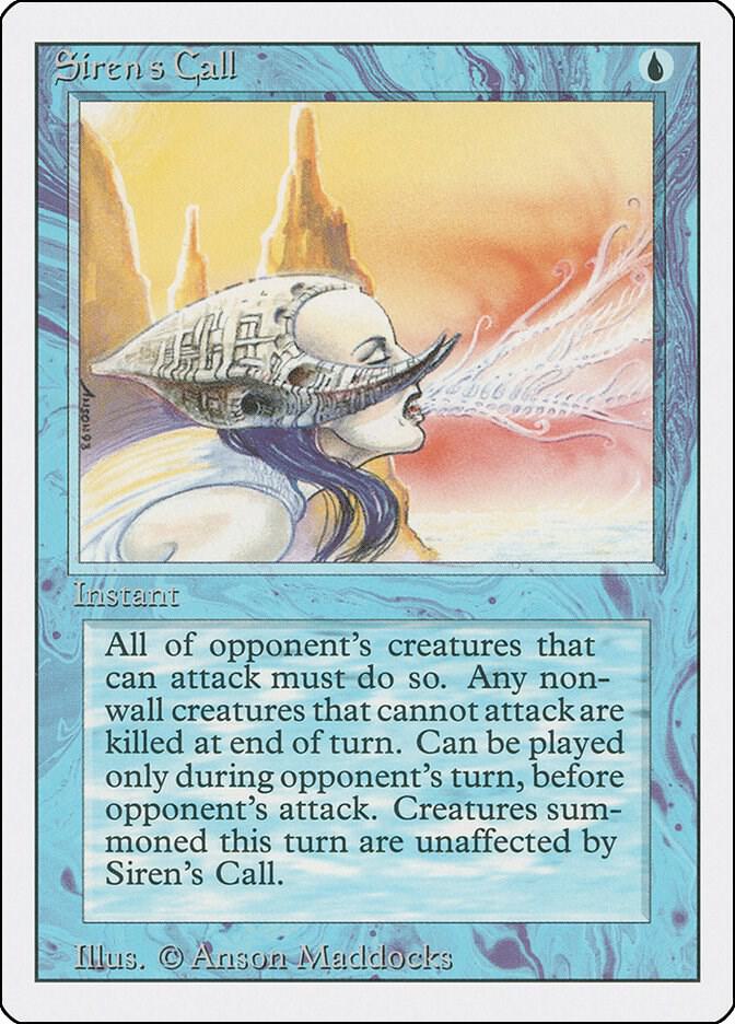 Siren's Call card from Revised Edition