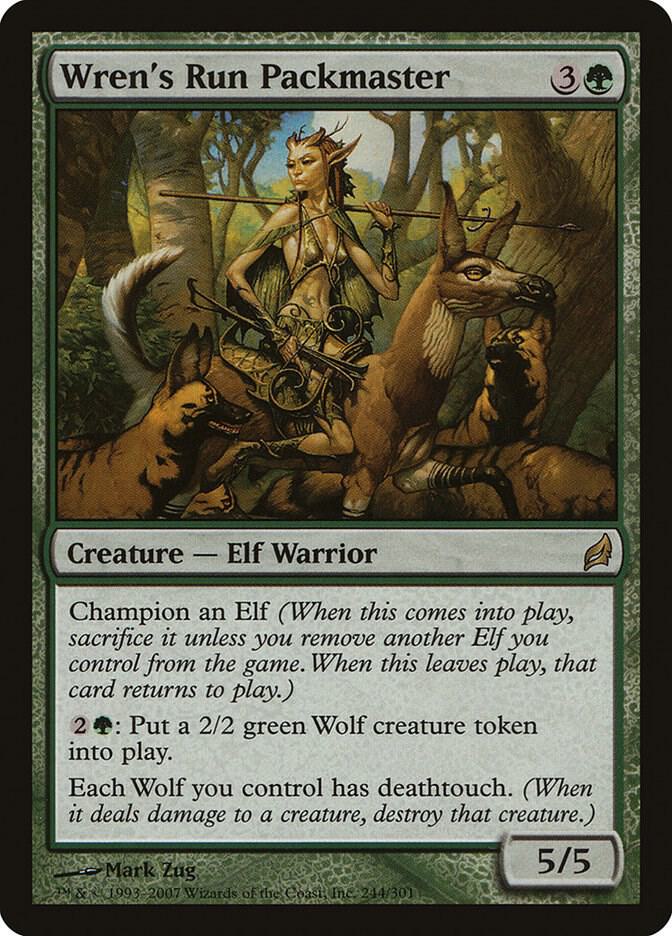 Wren's Run Packmaster 244 card from Lorwyn
