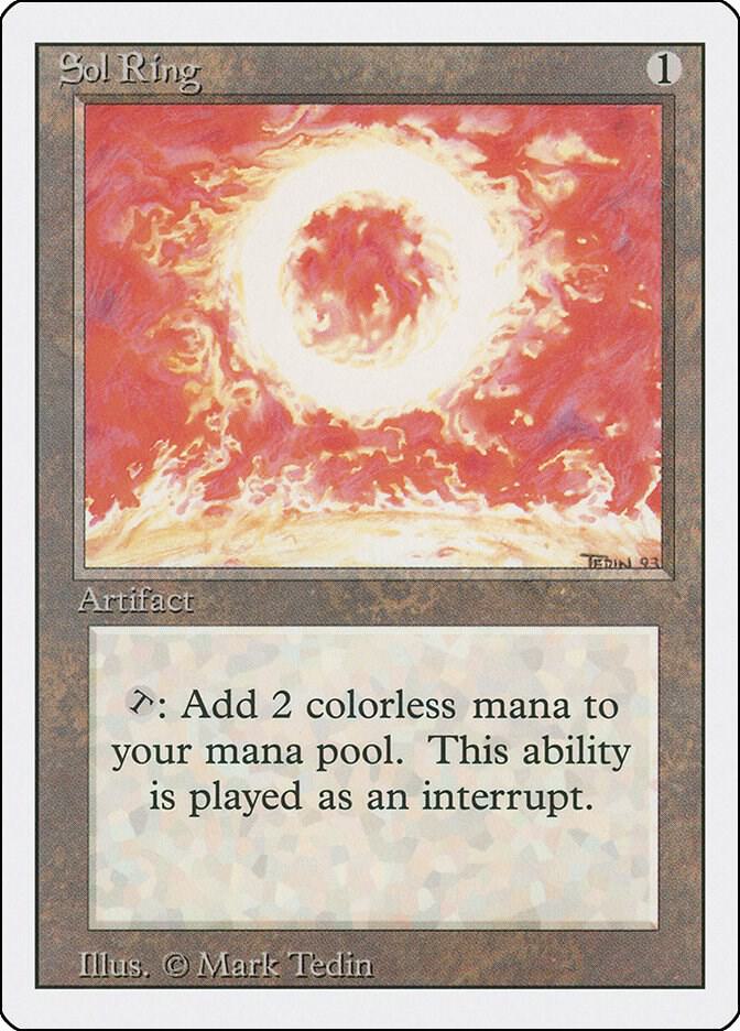 Sol Ring card from Revised Edition