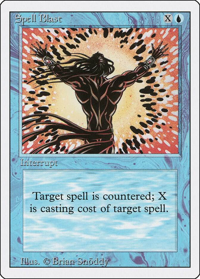 Spell Blast card from Revised Edition