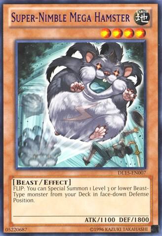 Super-Nimble Mega Hamster (Purple) DL15-EN007 card from Duelist League Promo