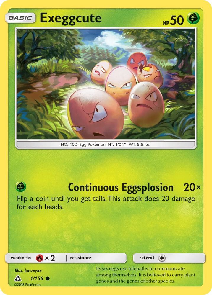 Exeggcute 1/156 card from SM - Ultra Prism
