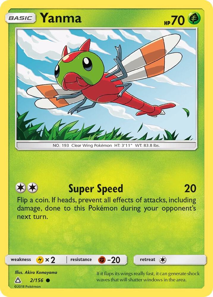 Yanma 2/156 card from SM - Ultra Prism