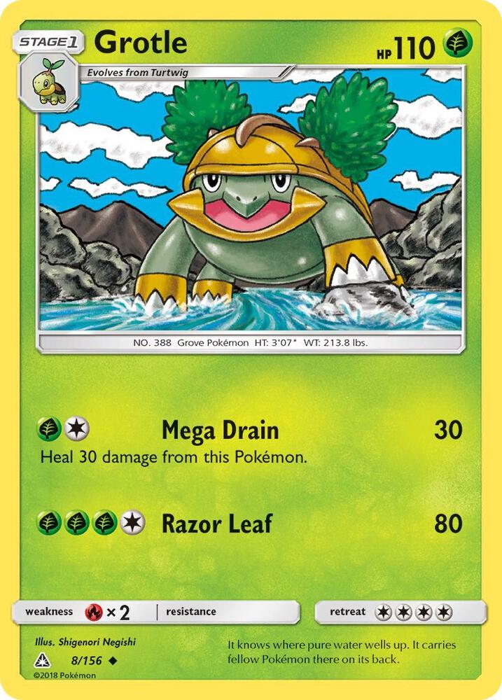 Grotle 8/156 card from SM - Ultra Prism
