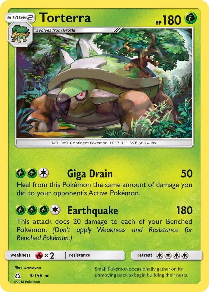 Torterra 9/156 card from SM - Ultra Prism